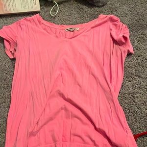 cute pink casual t shirt